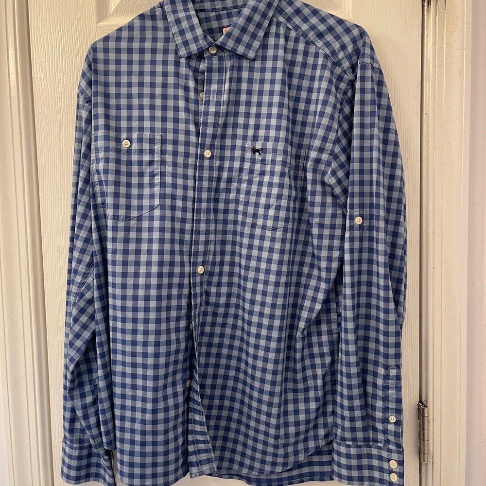 The Black Dog Blue Casual Button Down Shirt